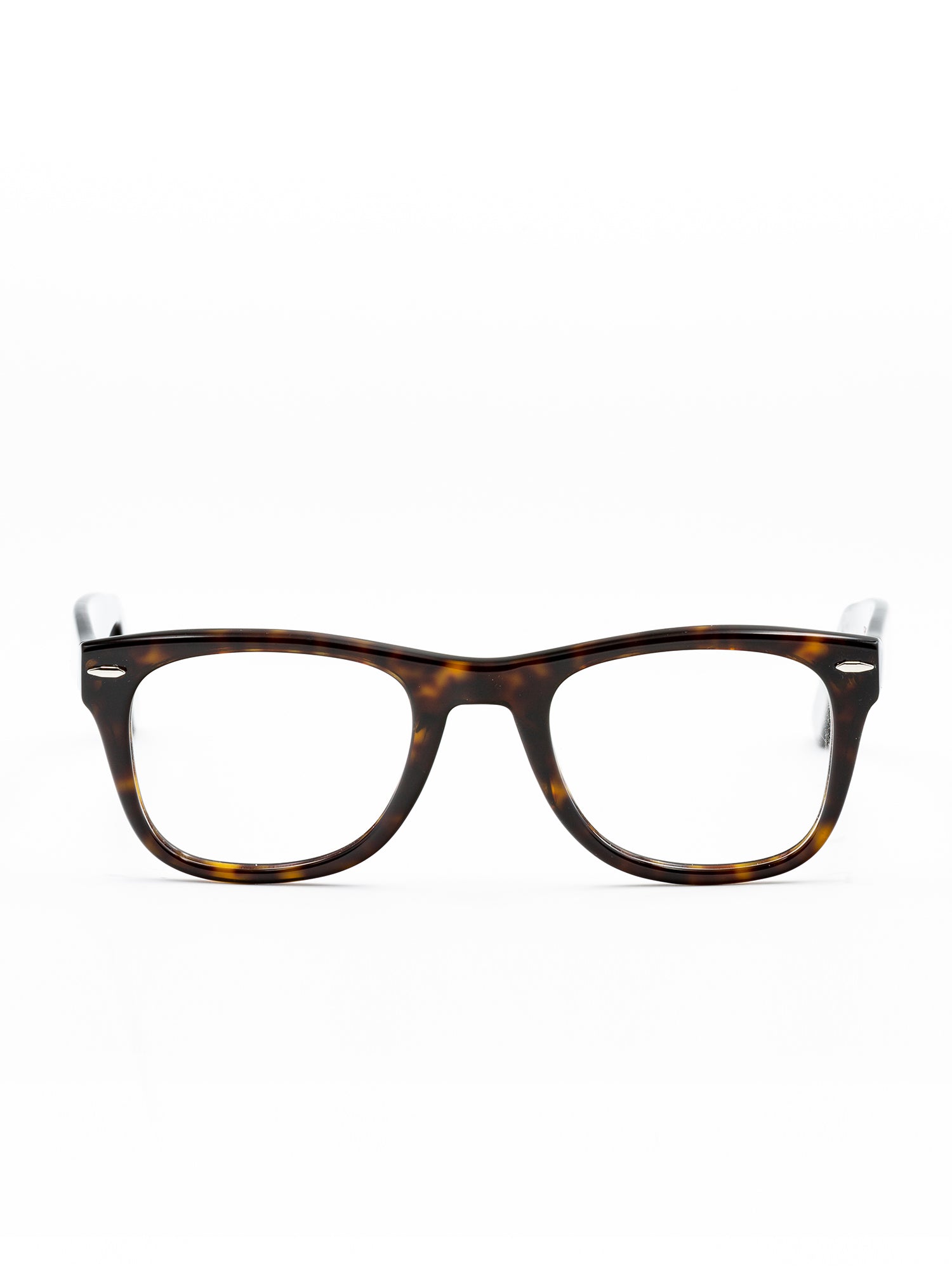 Brown Acetate Optical Frames with Modern Rectangular Silhouette