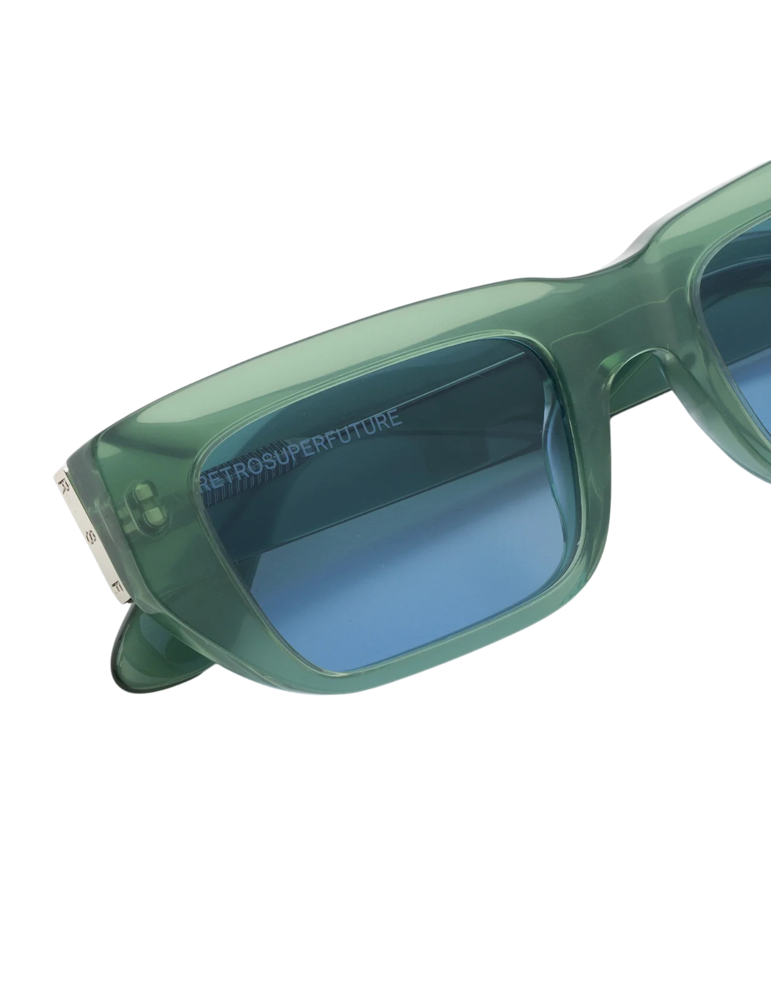Sunglasses With Sage Green Acetate Frame