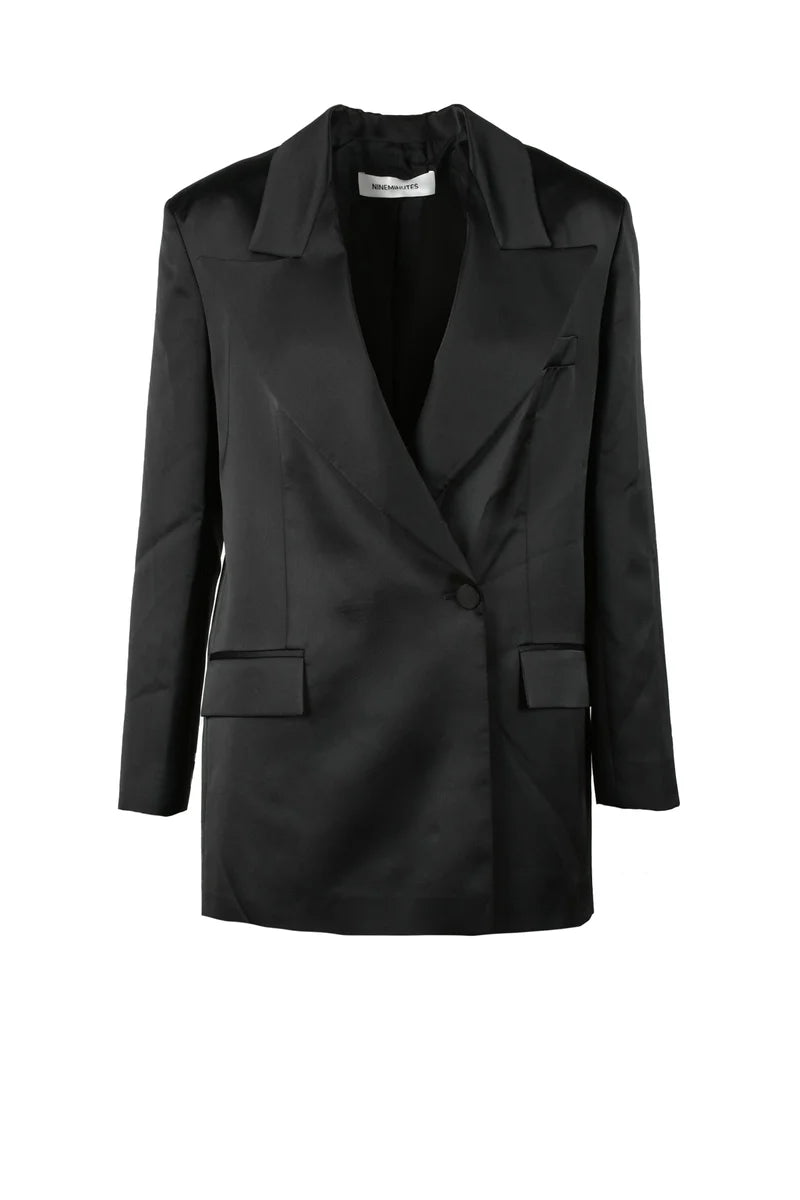Polyester and Elastane Jacket - Black