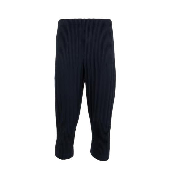 Cropped Pleated Joggers With Tapered Fit