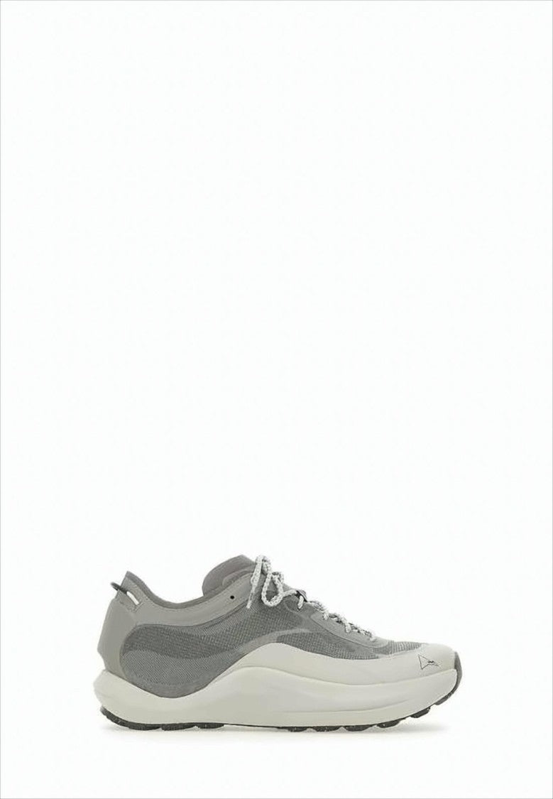 Textured Grey Sneakers with Layered Upper