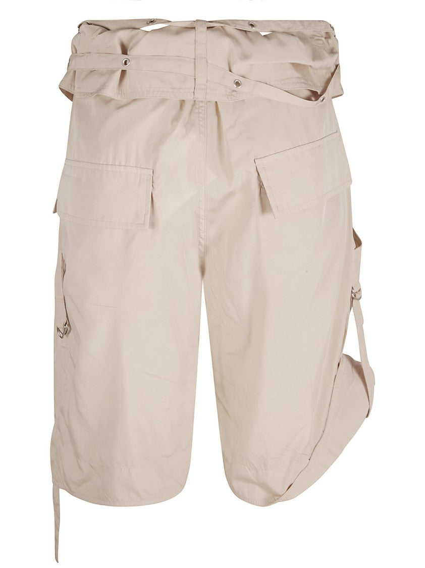 High Waist Utility Shorts With Relaxed Fit