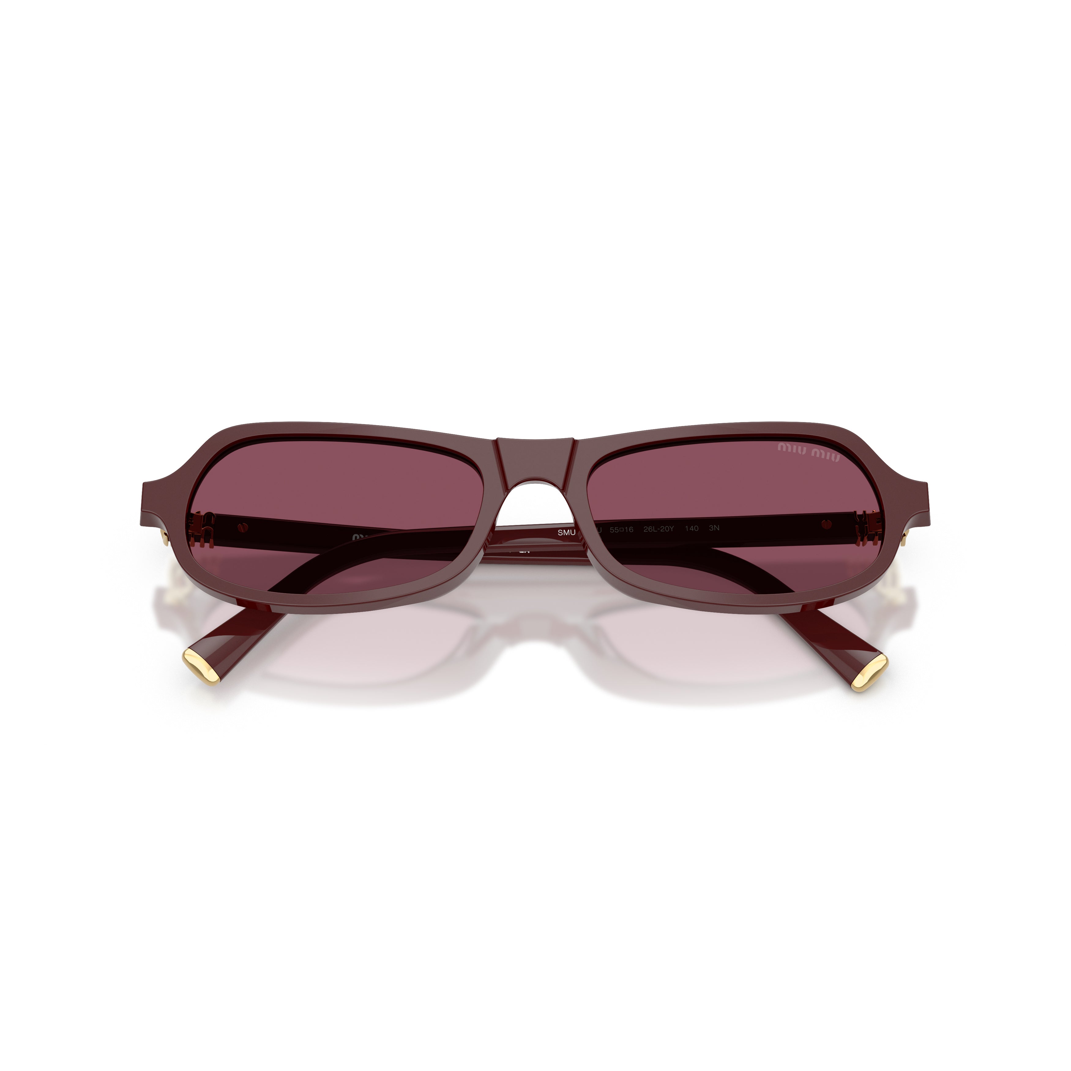 0mu B10su Rectangular Acetate Sunglasses