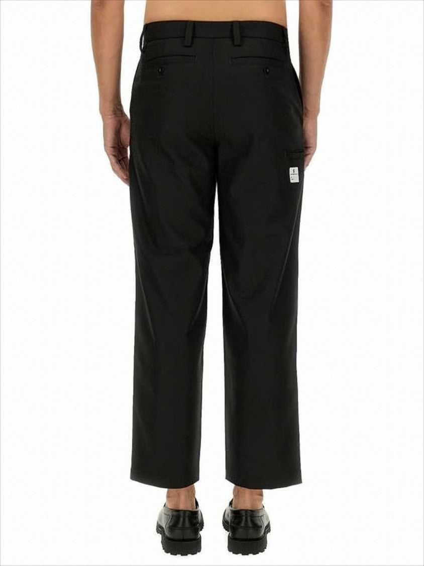 Straight-Leg Cropped Pants With Minimalist Design
