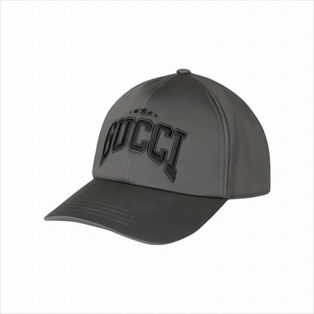 Structured Black Cotton Baseball Cap