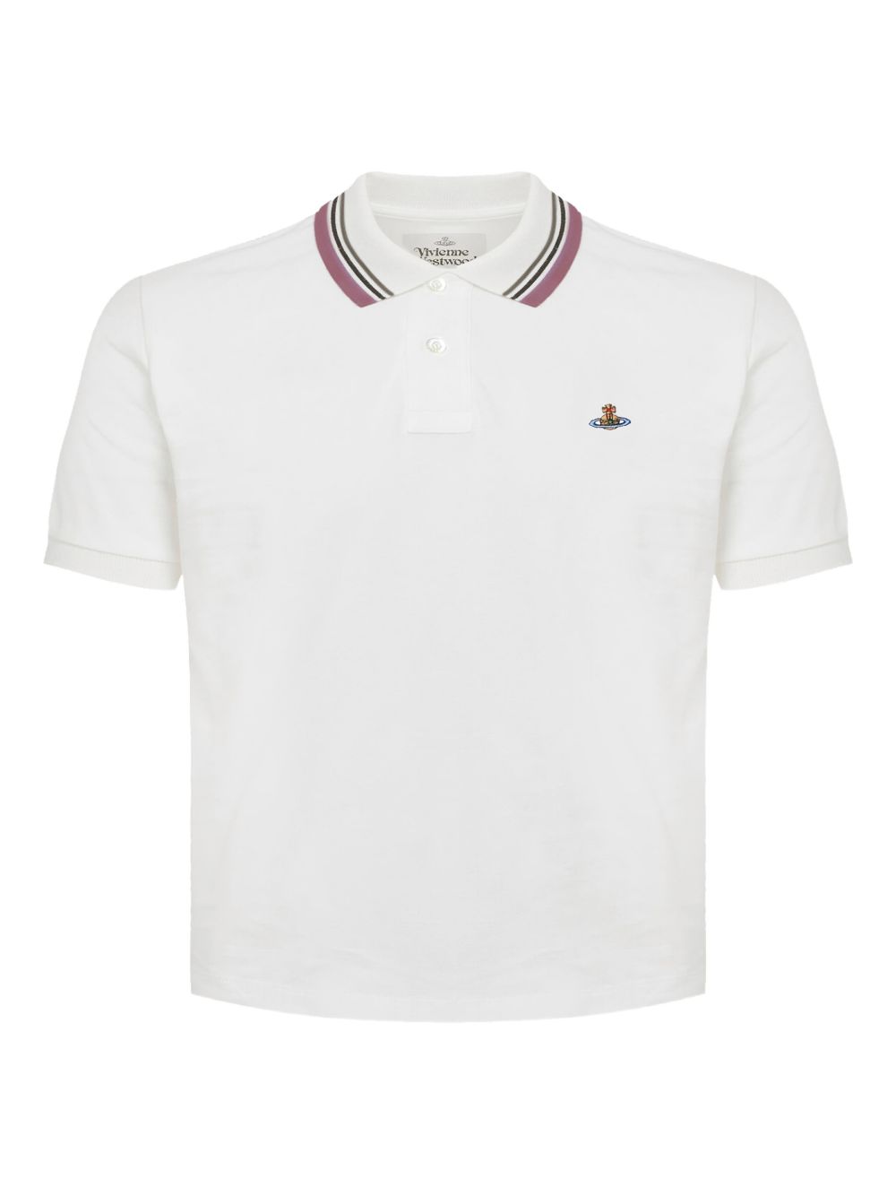 Button-Fastening Short-Sleeved Top