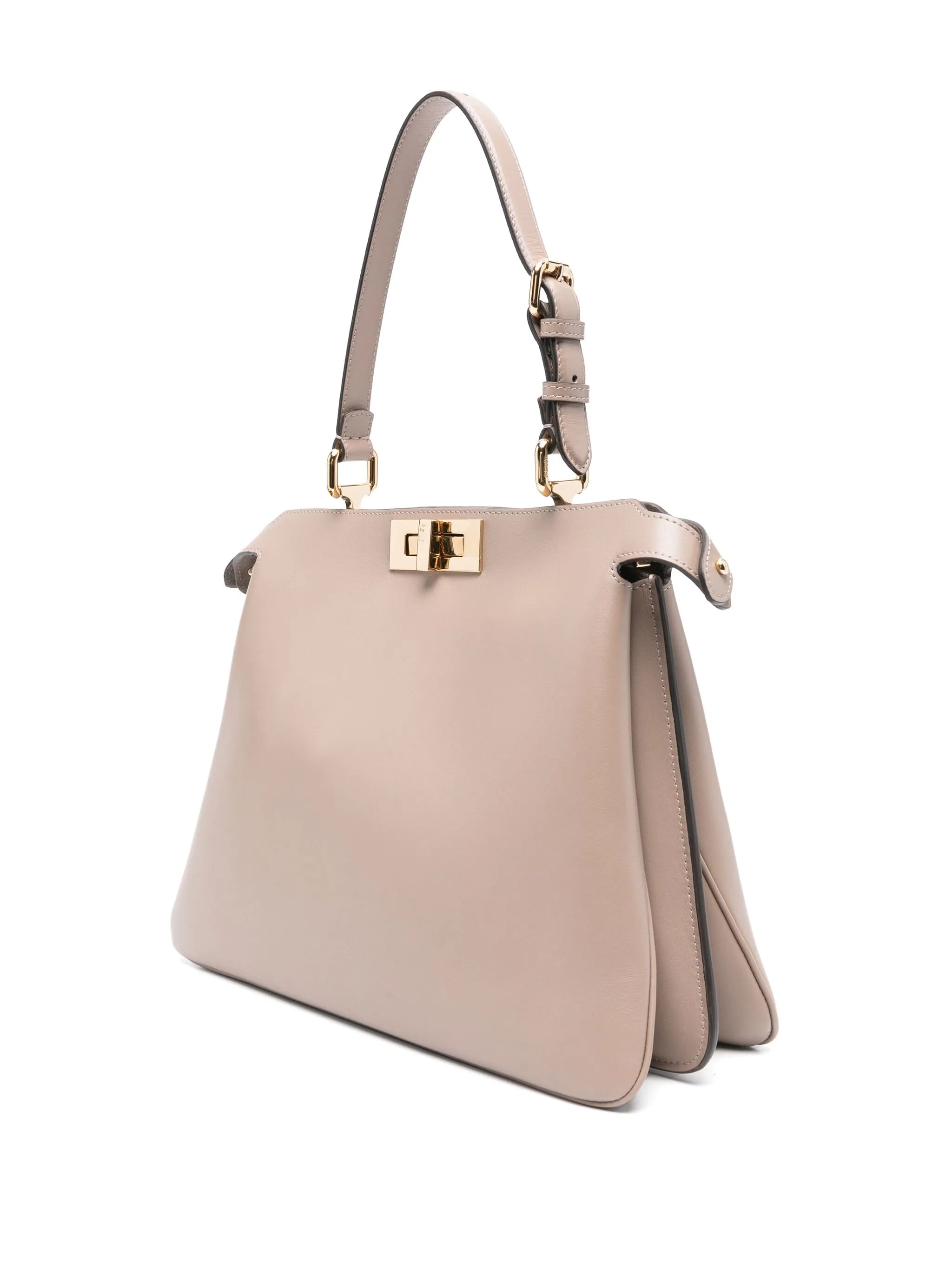 Peekaboo Soft Calf Leather Suede Handbag