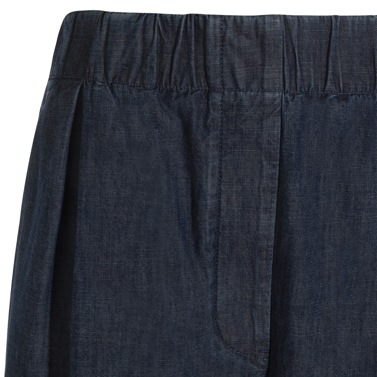 Wide-Leg Pants with Elastic Waistband