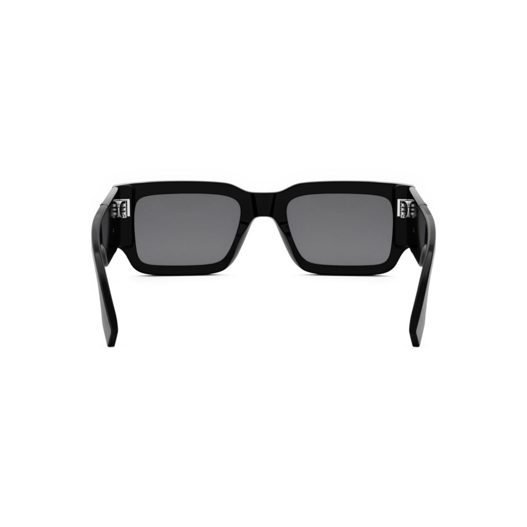 Fe40131i Bold Rectangular Acetate Sunglasses