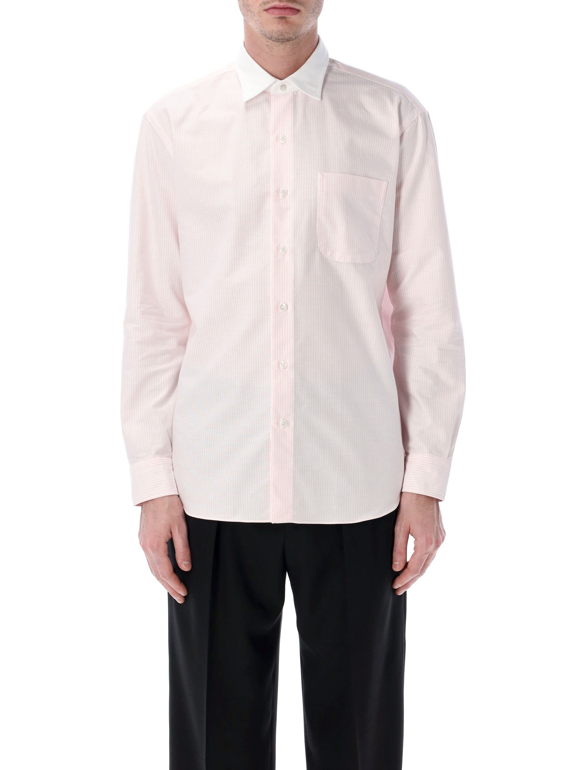 Light Pink & White Striped Shirt