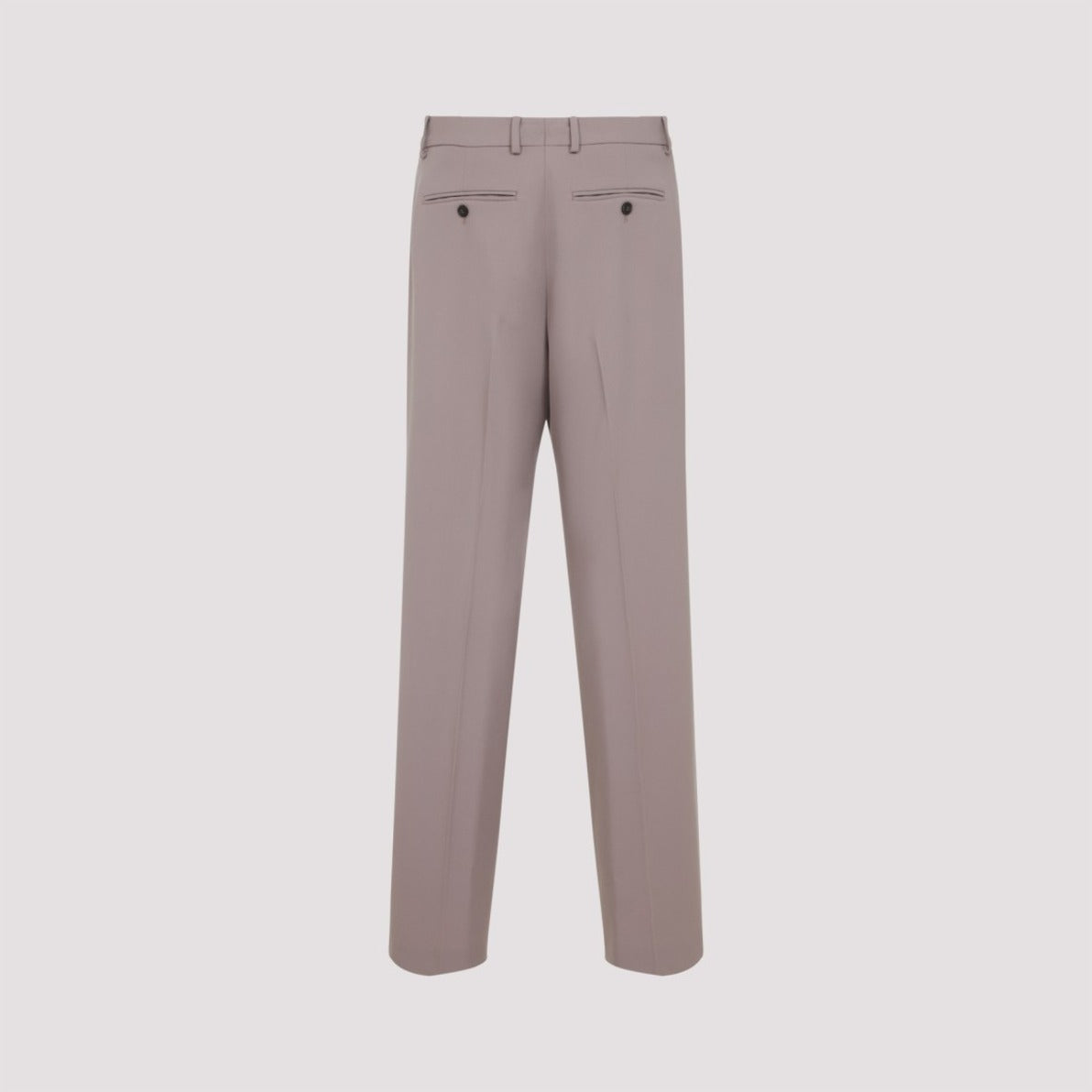 Straight-Leg Trousers With Clean Front Pleat