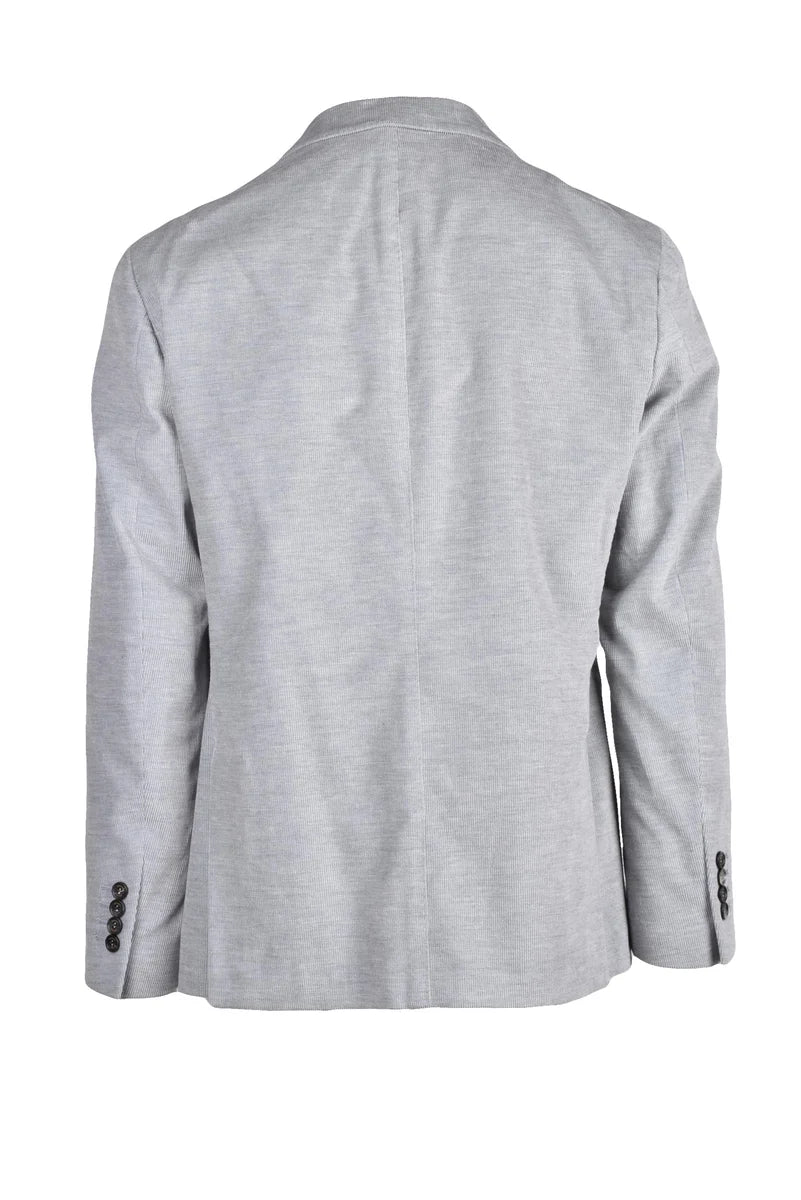 Velvet Cotton Jacket - Light Grey
