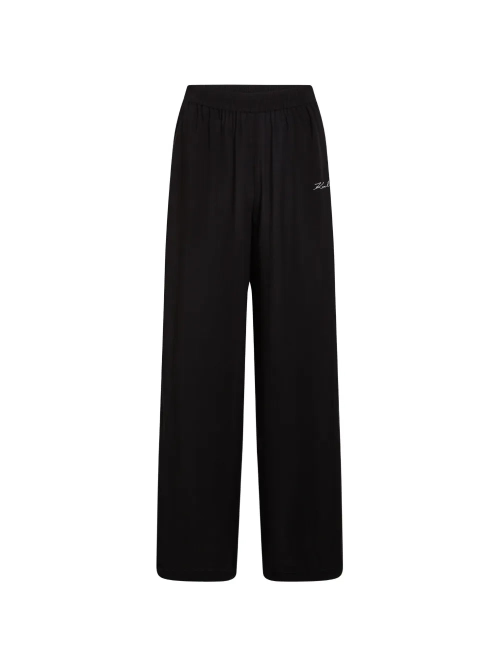 Wide-Leg Pants with Subtle Signature Detail