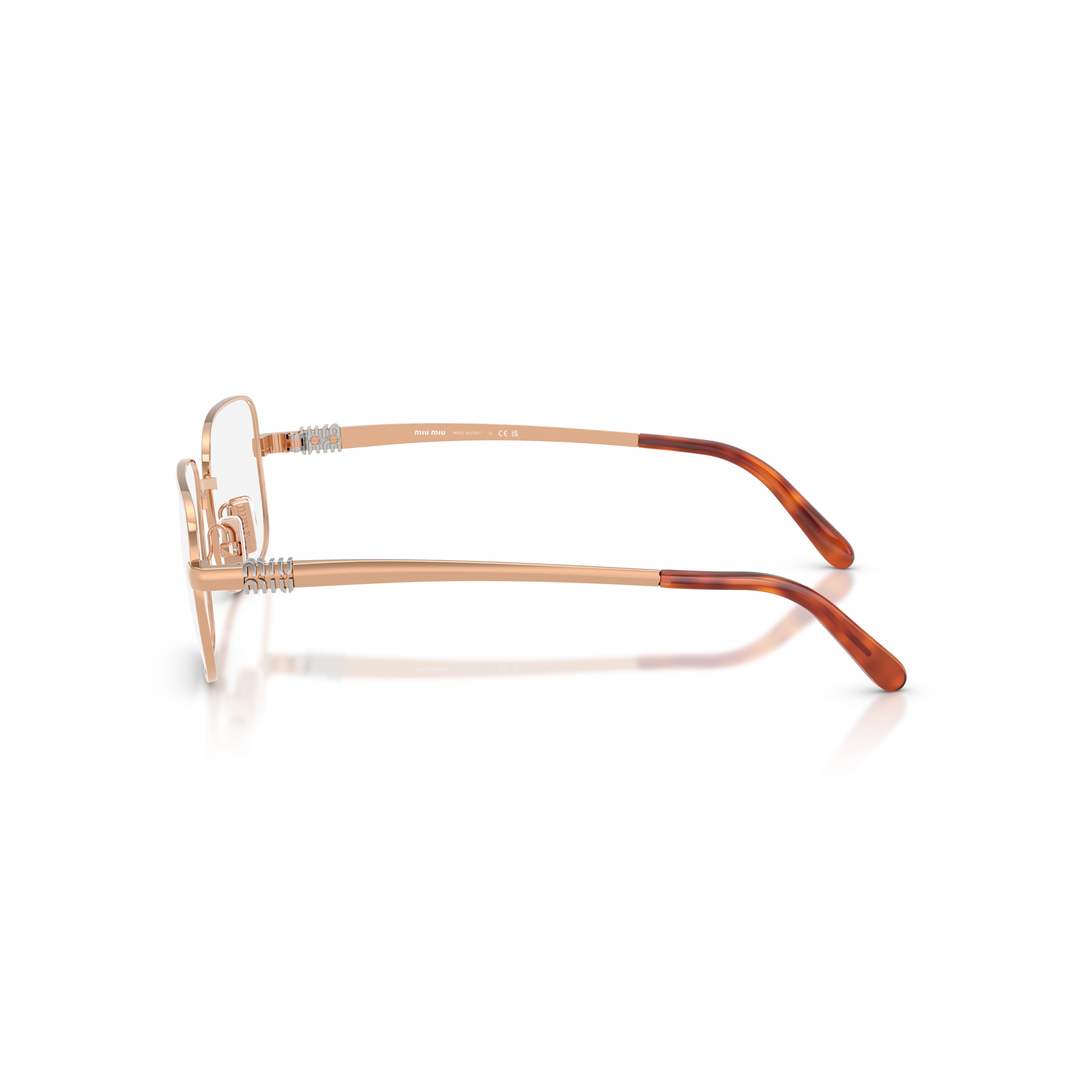 0mu 51zv Rectangular Metal Sunglasses