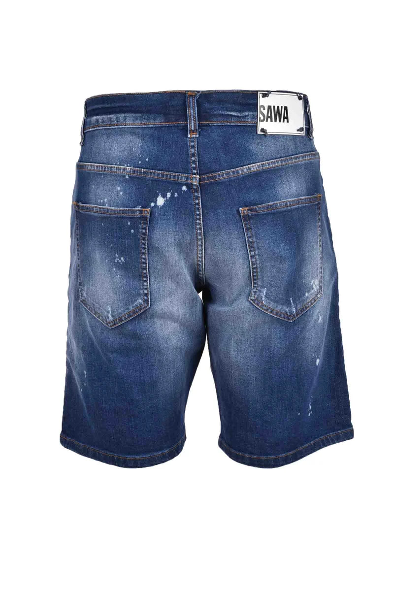 Denim Bermuda Shorts - Blue