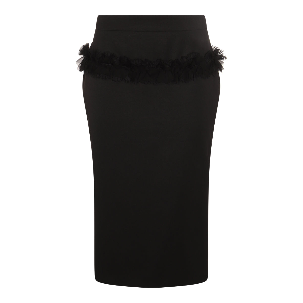 Black Wool Skirt