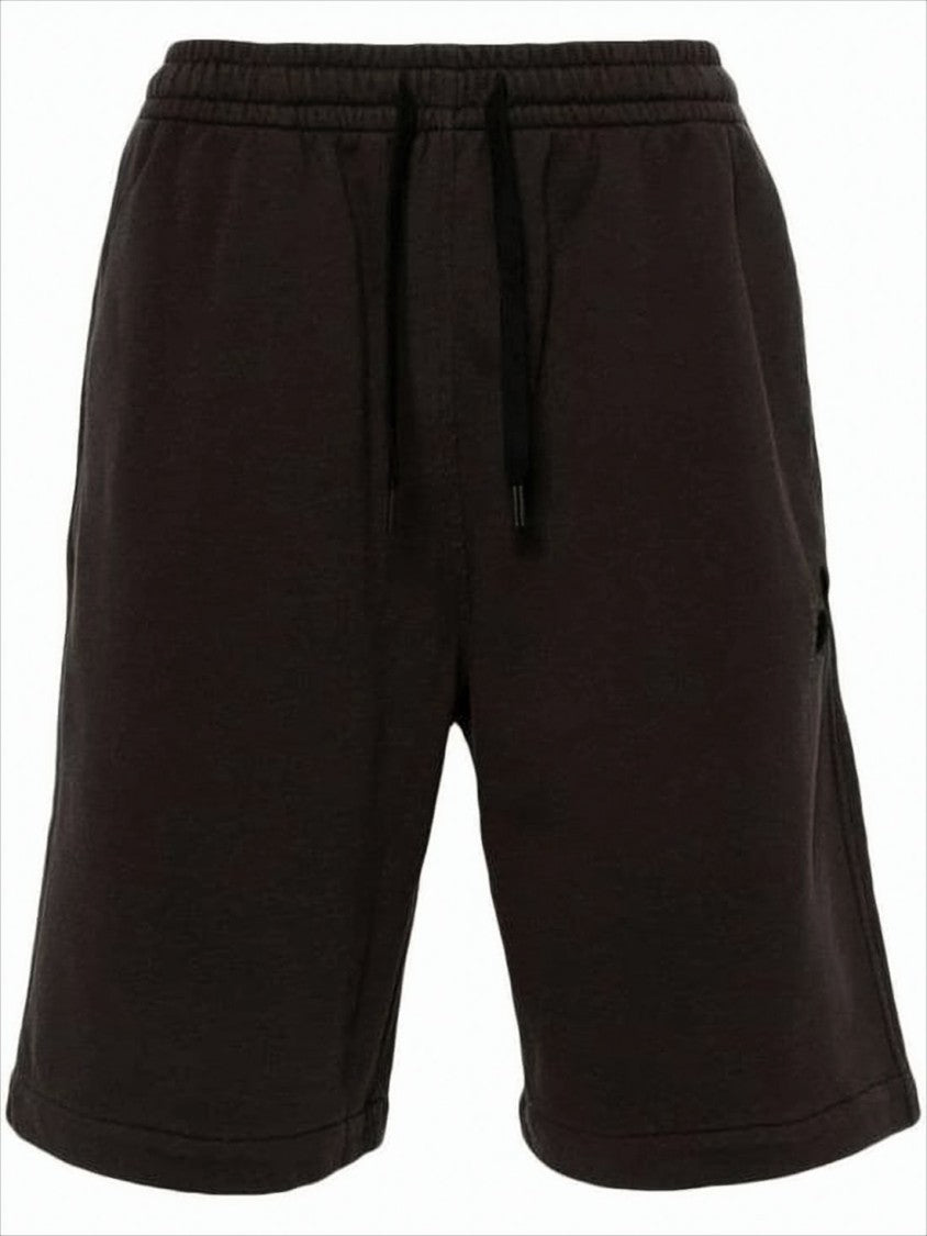 Relaxed Fit Black Shorts With Drawstring Waistband
