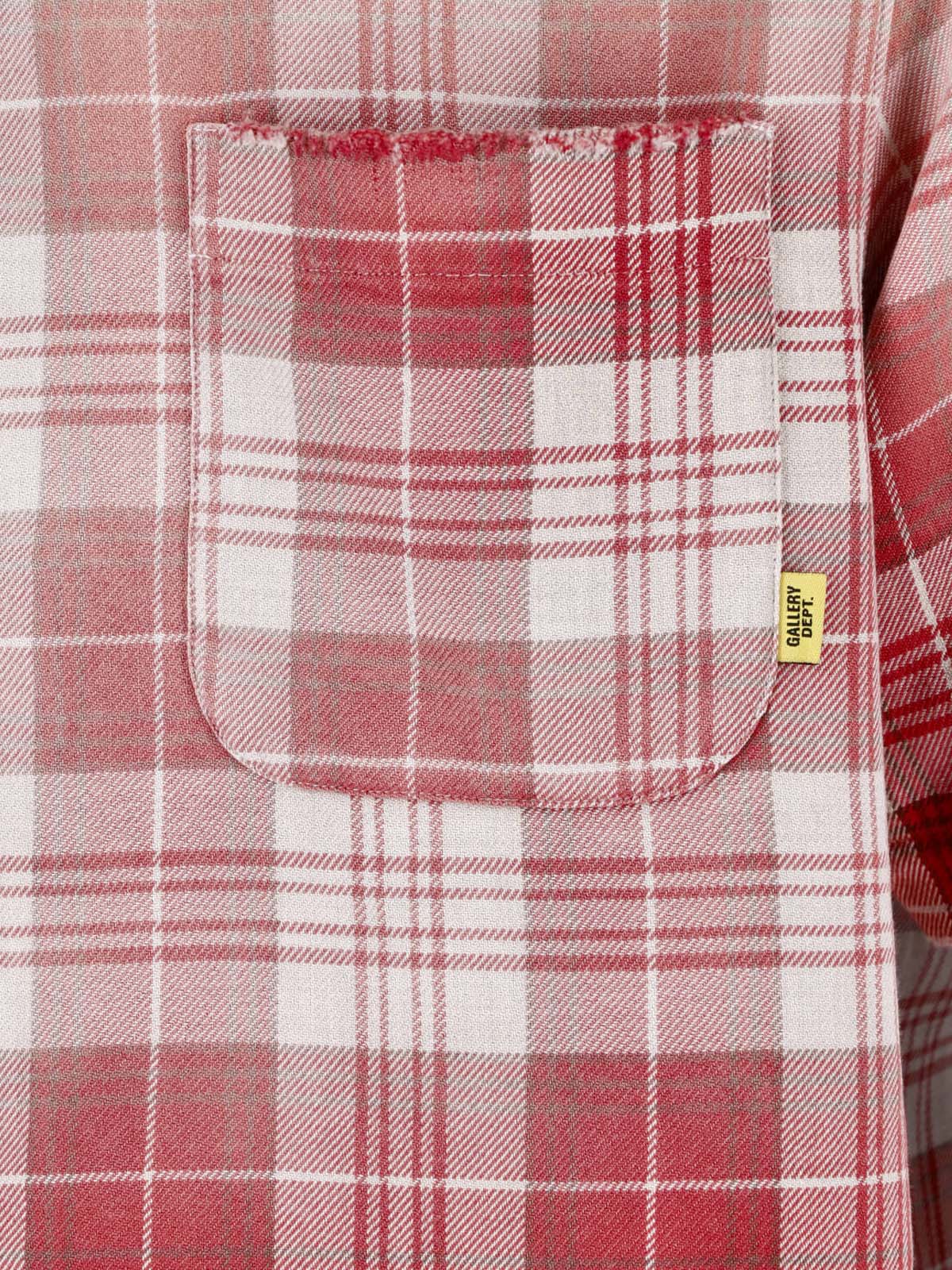 Short-Sleeve Plaid Shirt With Button-Down Front And Chest Pockets