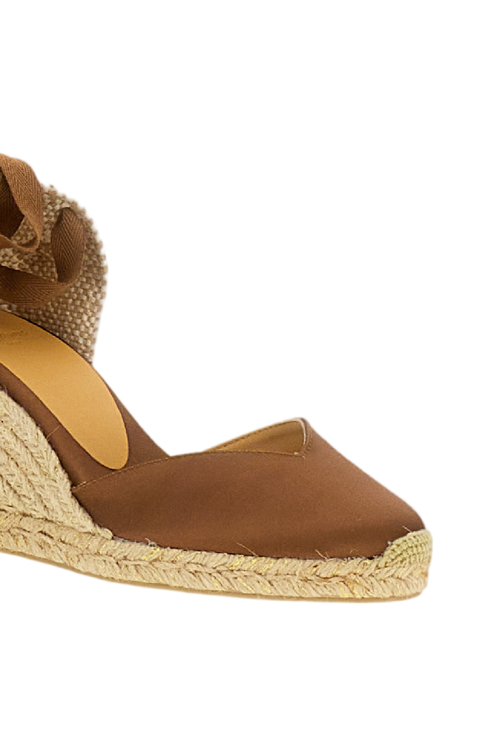 Brown Chiara Raffia Wedge Sandals