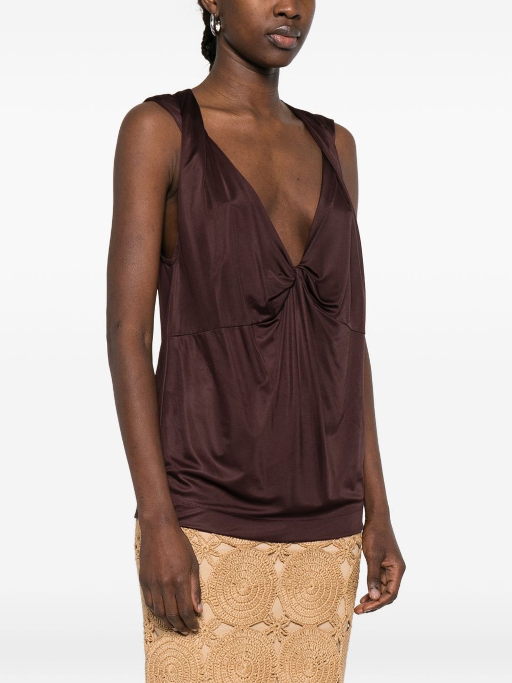 Rich Purple Sleeveless Top