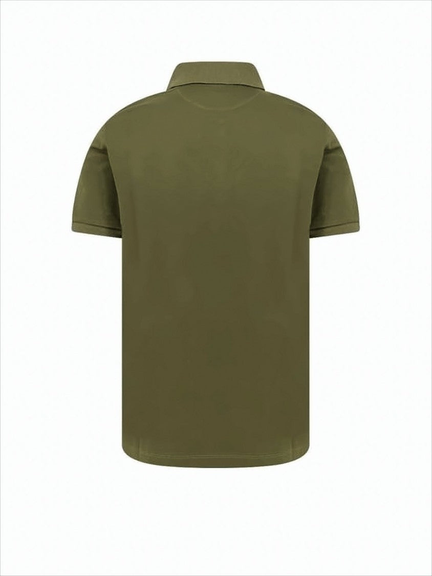 Classic Short-Sleeve Polo Shirt with Structured Collar