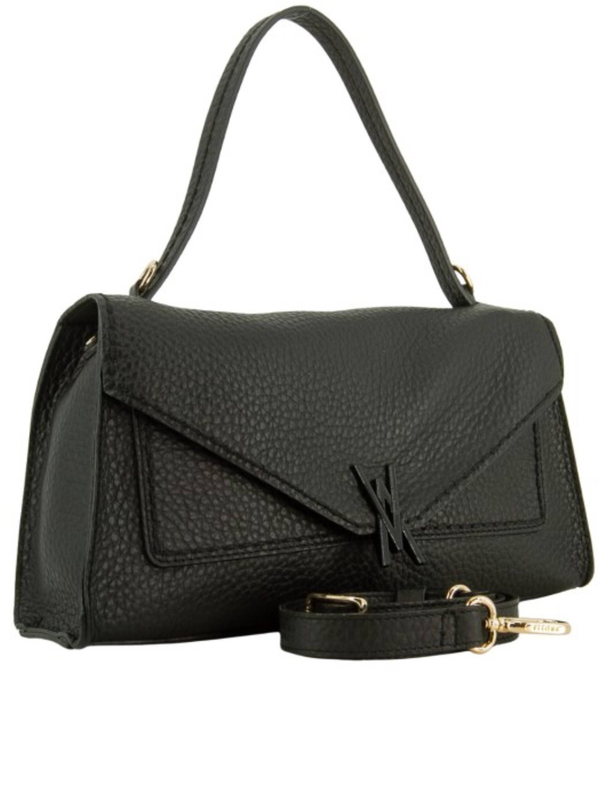 Queen Pebbled Leather Structured Shoulder Bag