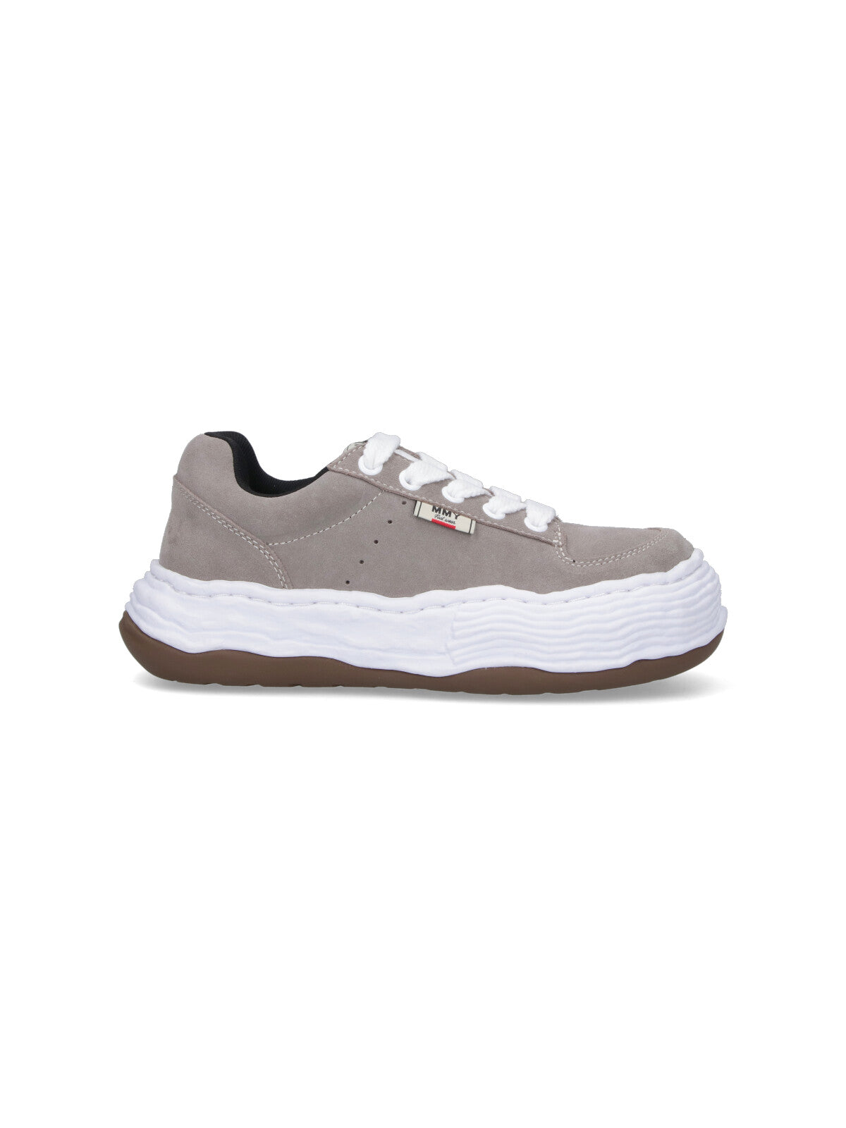 Low-Top Sneakers In Grey Calf Leather