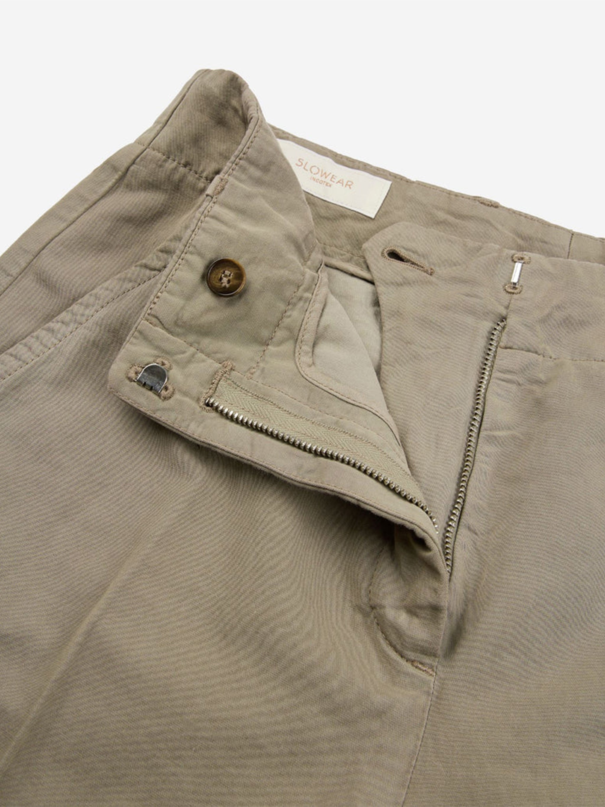 Black Straight-Leg Pleated Cotton Pants