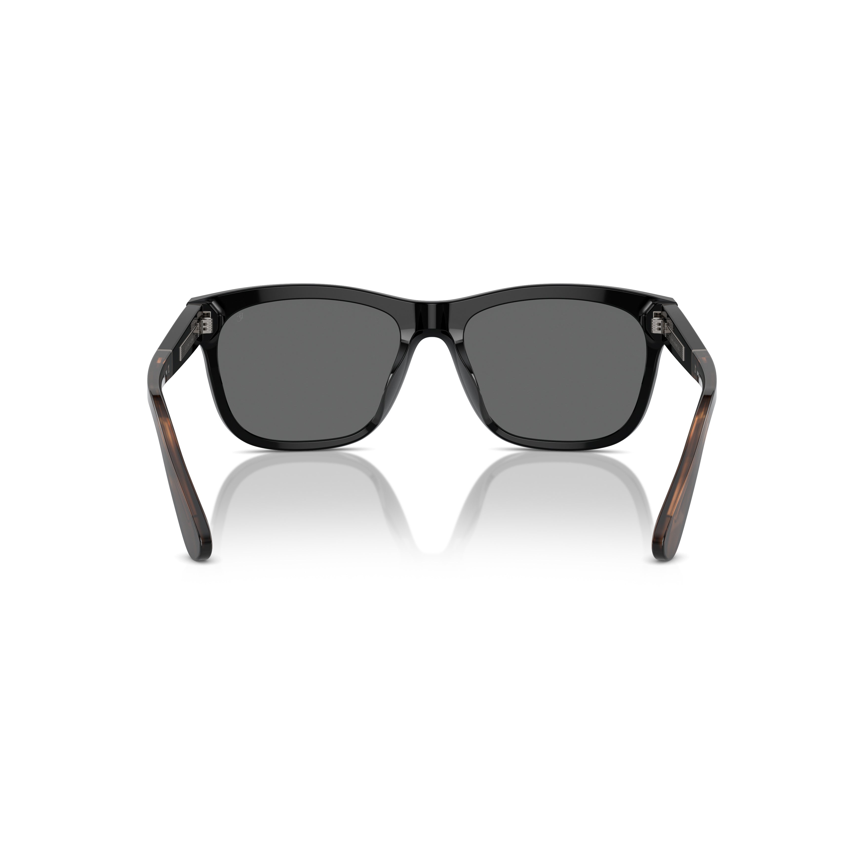 0bc4003s Rectangular Acetate Sunglasses with Tortoiseshell Temples