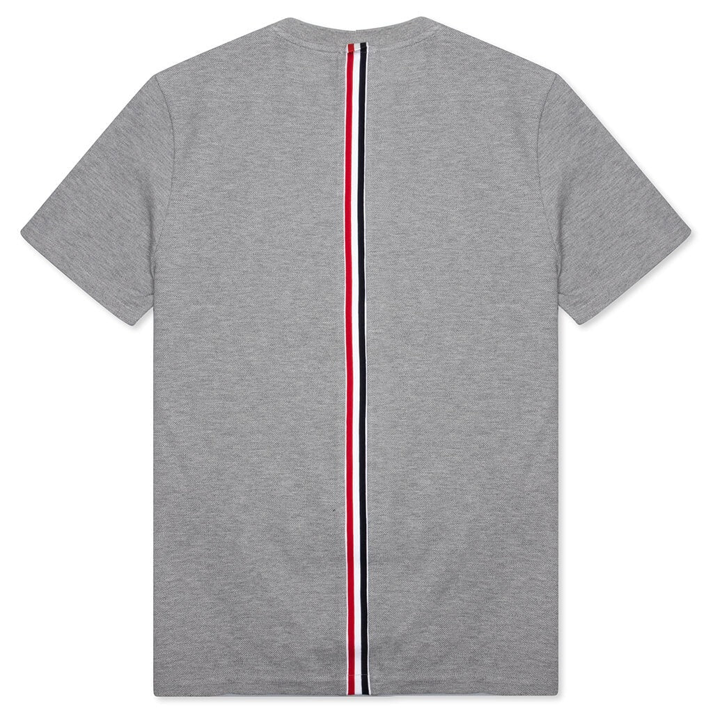 Short-Sleeve Crew Neck T-Shirt with Tricolor Tab Detail