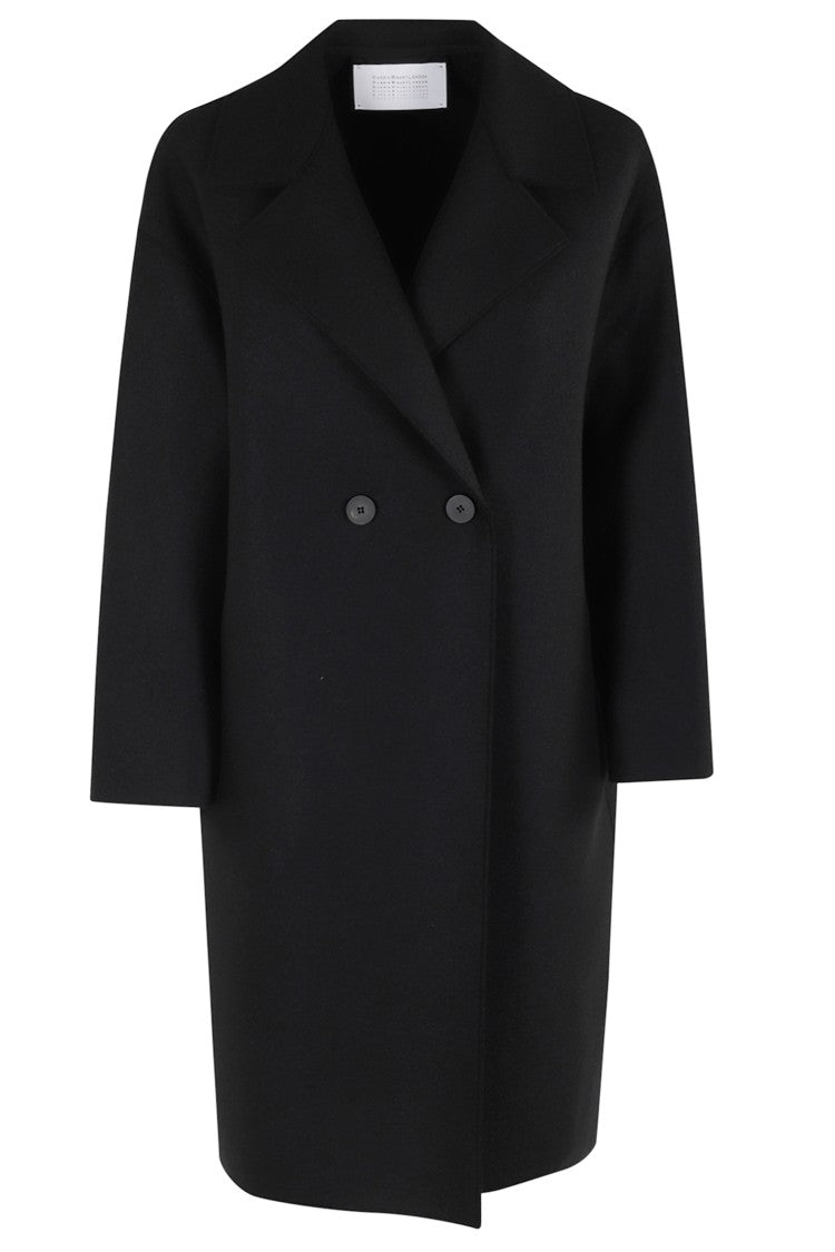 Dropped Shoulder Coat in Pressed Wool