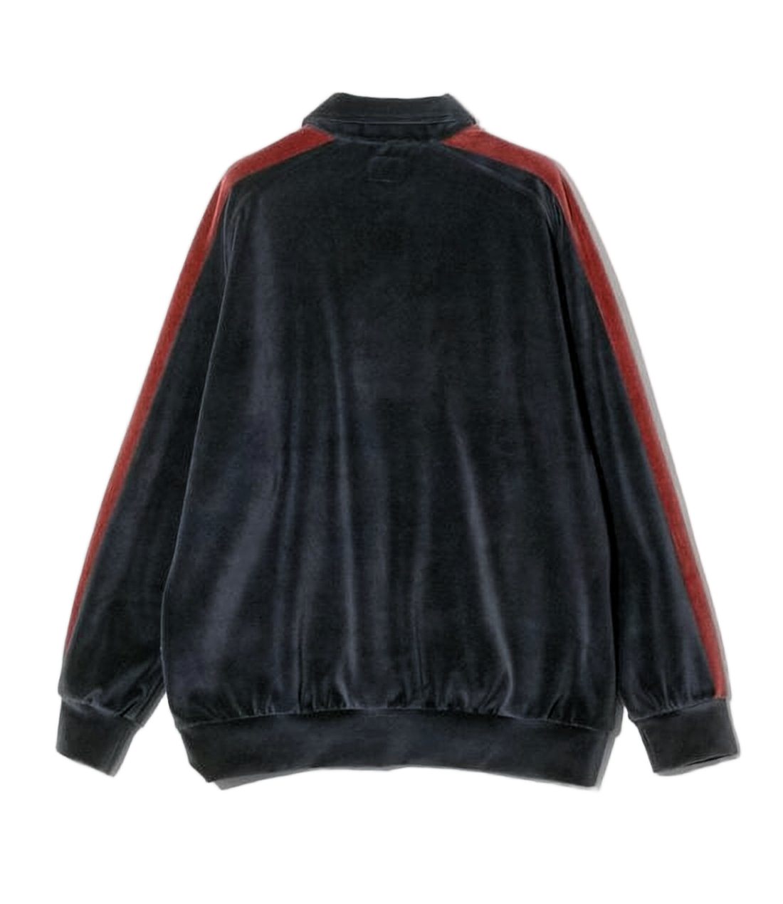 Long-Sleeve Polo Shirt with Contrast Stripes