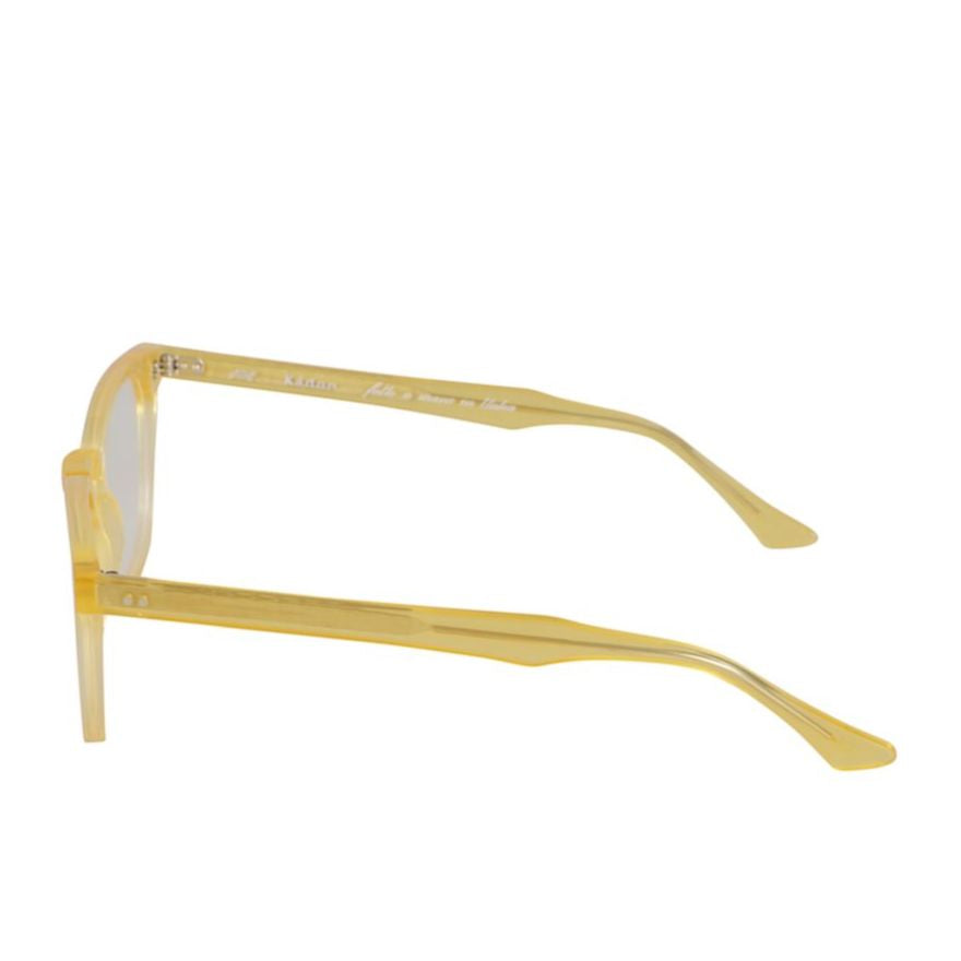 Dante Translucent Yellow Square Frame Eyeglasses