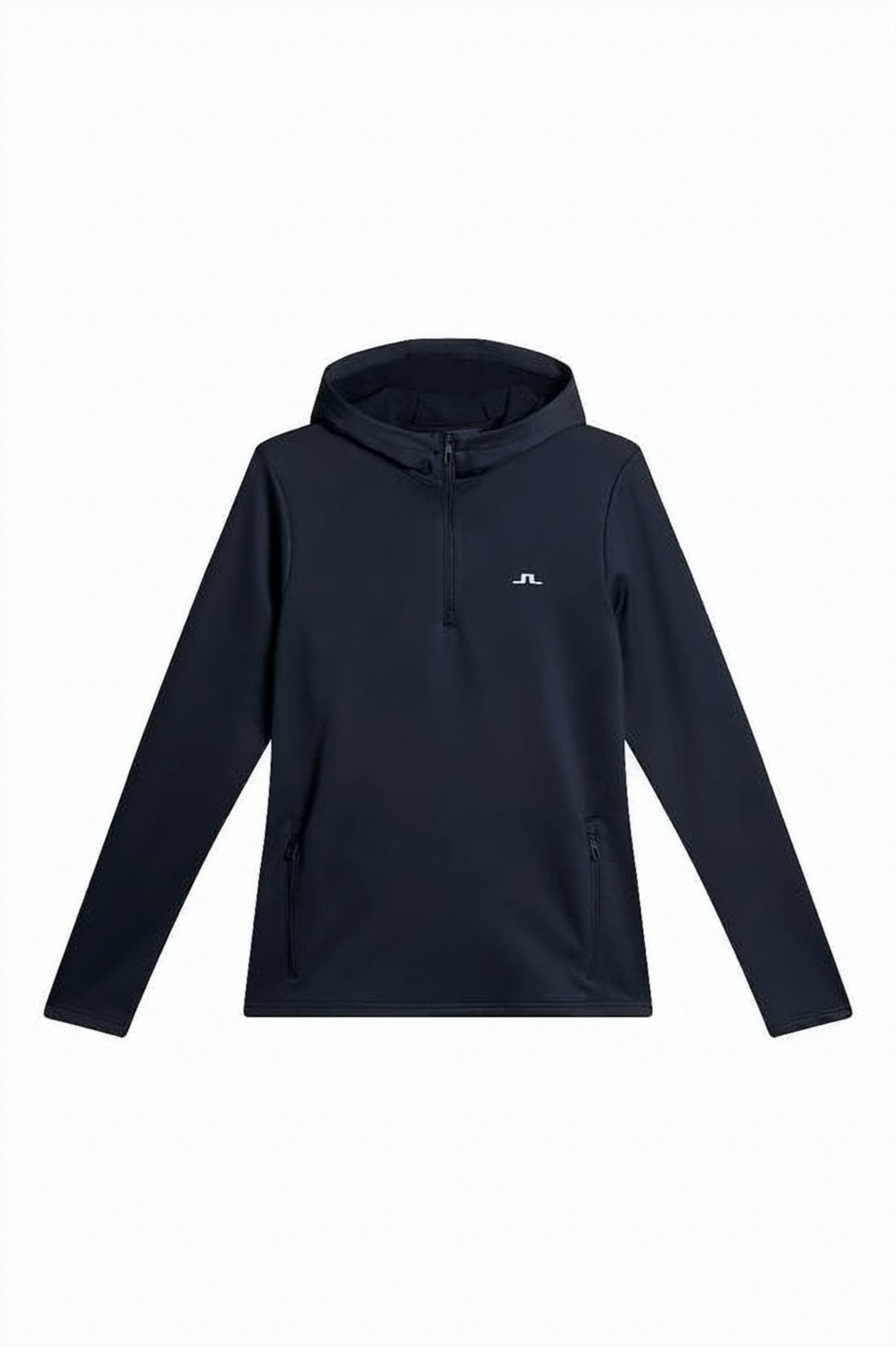 Fitted Black Hooded Top
