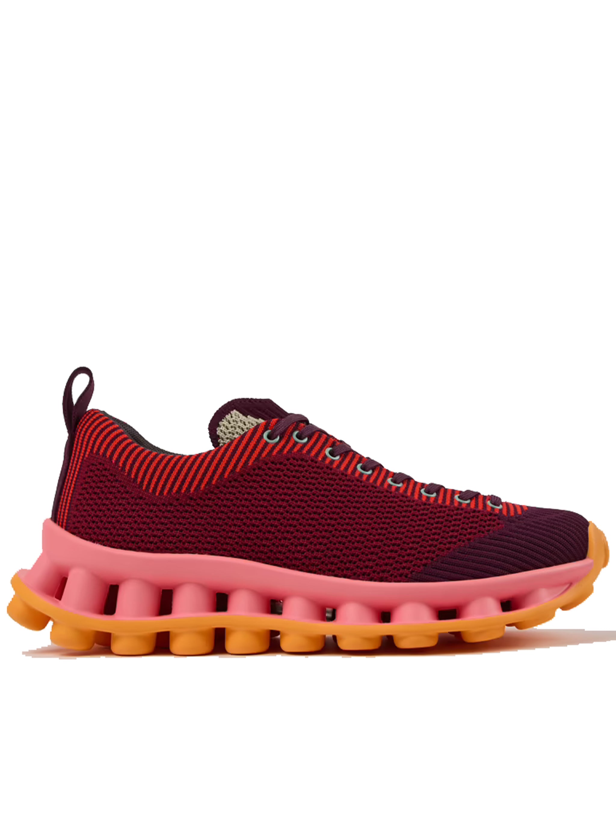 Pelotissima Knitted Deep Burgundy Sneakers
