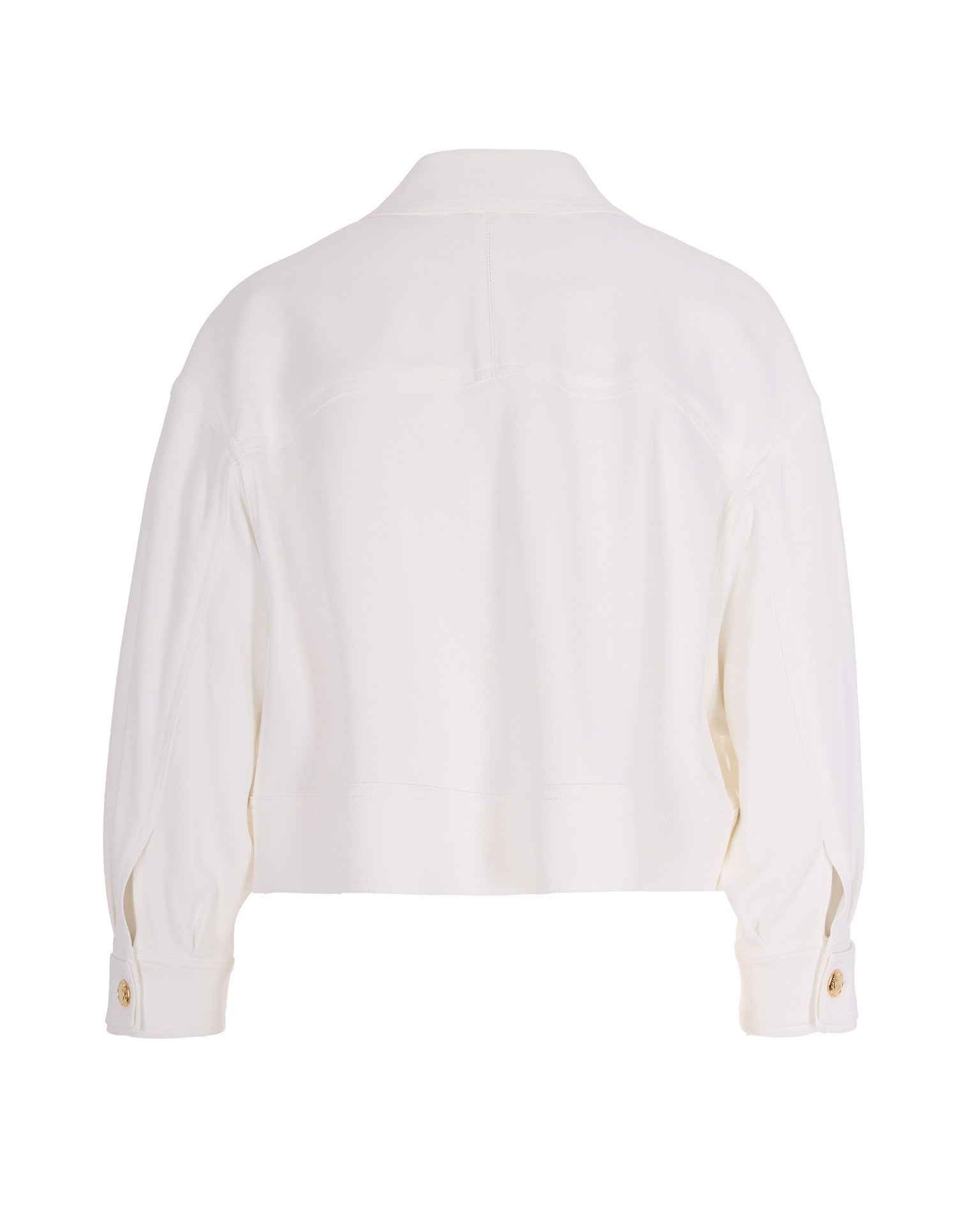 Gabardine Overfit Jacket with Double Collar