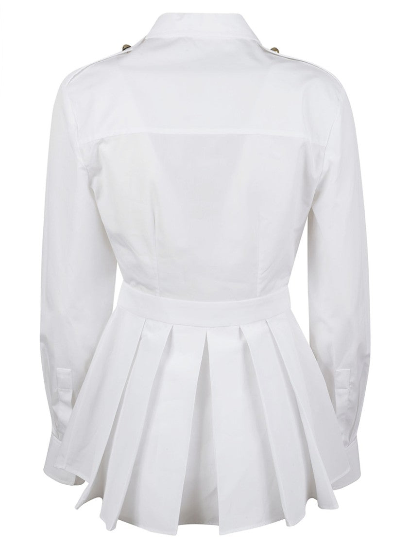 Tailored Cotton Shirt With Button-Down Front