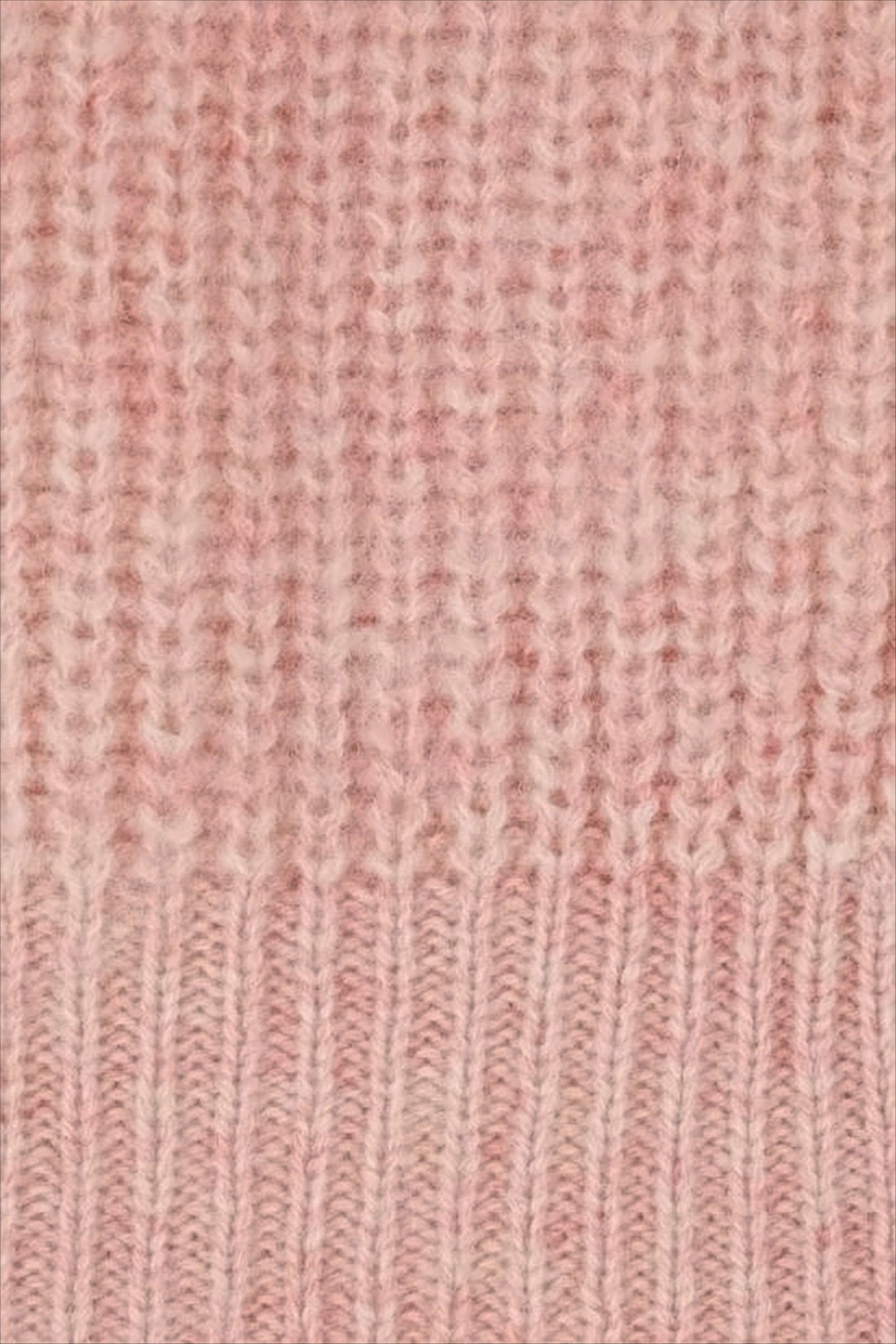 Ribbed Knit Sweater with Floral Embroidery