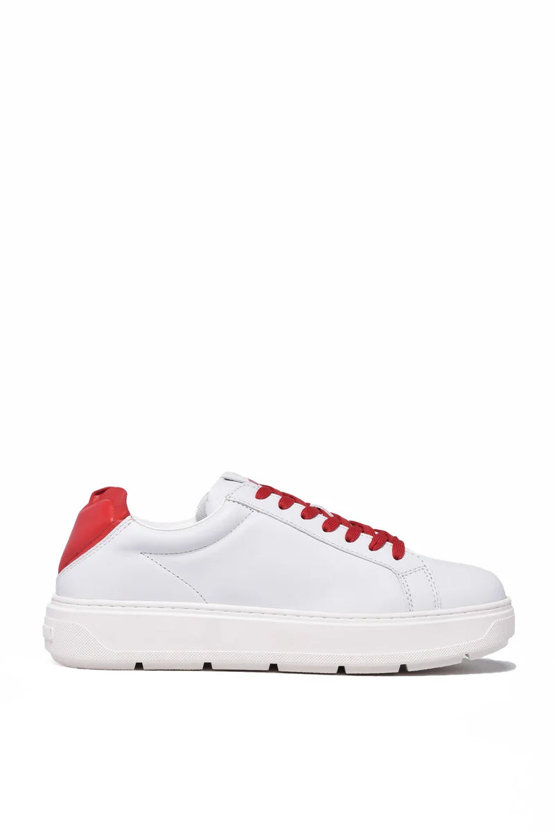 Heart Sneakers - White/Red