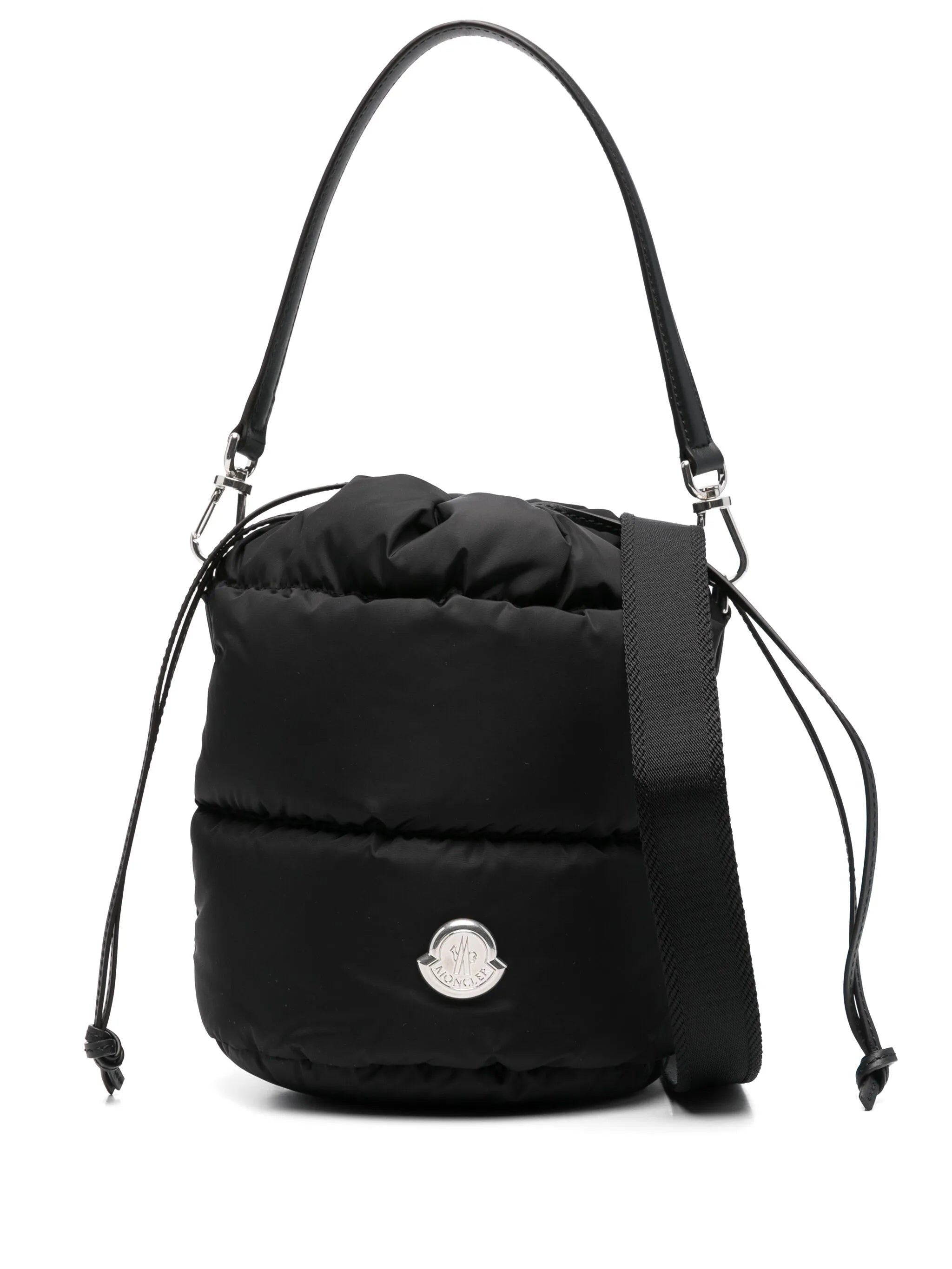 Black Caradoc Quilted Bucket Bag