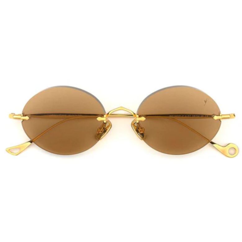 Wilmot C.4-57 Gold Metal Frame Sunglasses with Oval Lenses