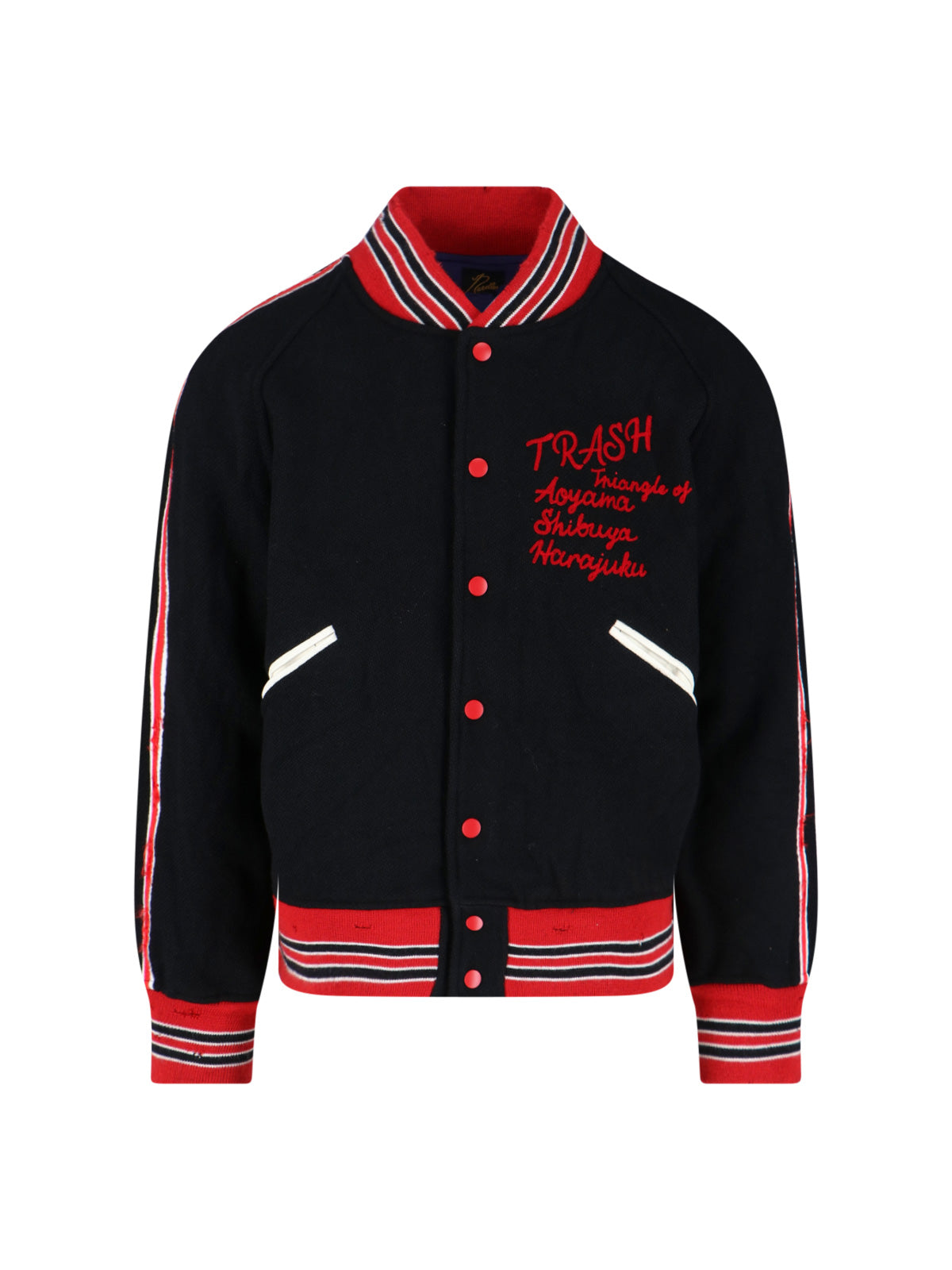 Logo Bomber Jacket – Black/Red