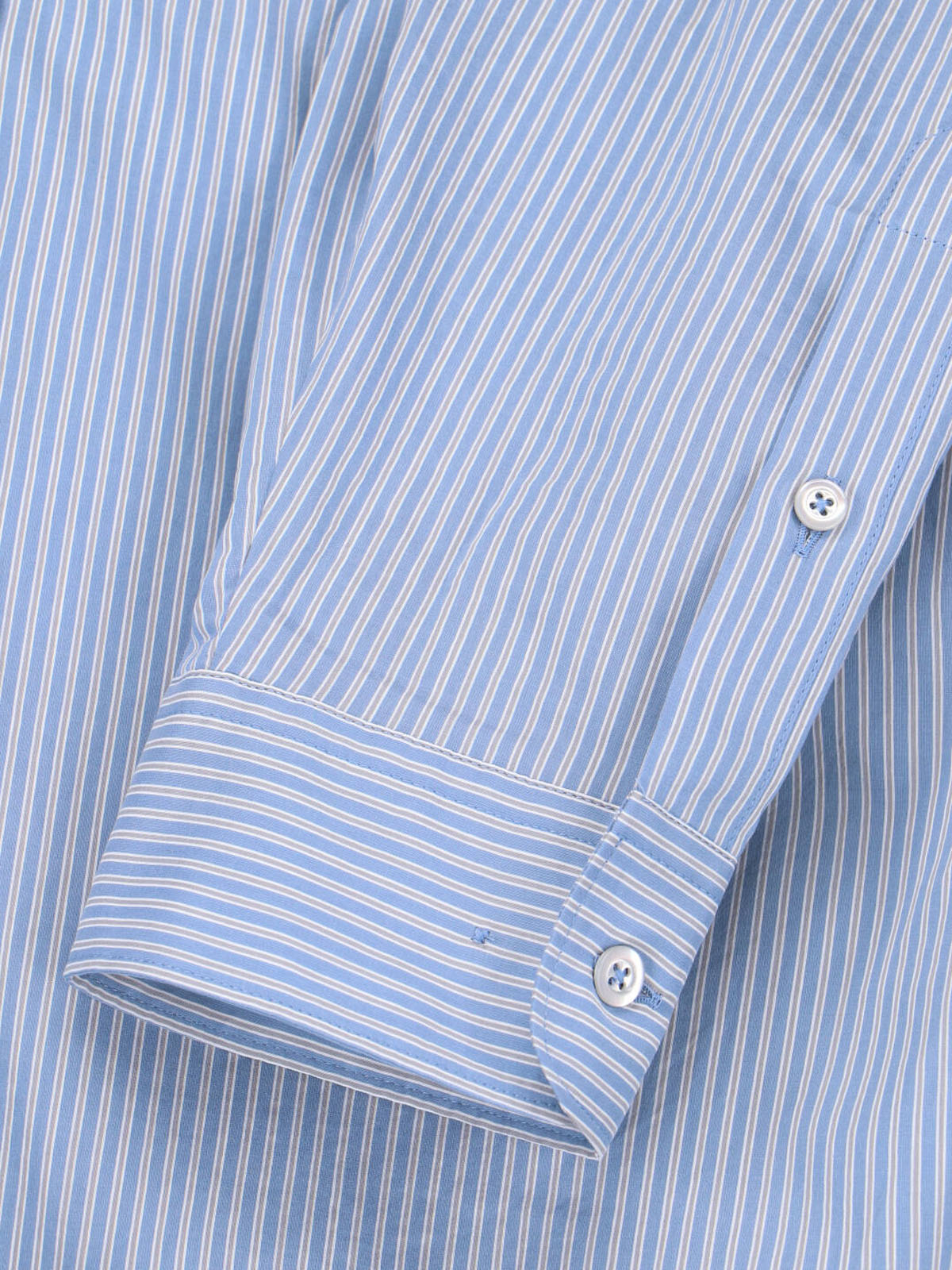 Sophisticated Blue Shirt with Classic Collar