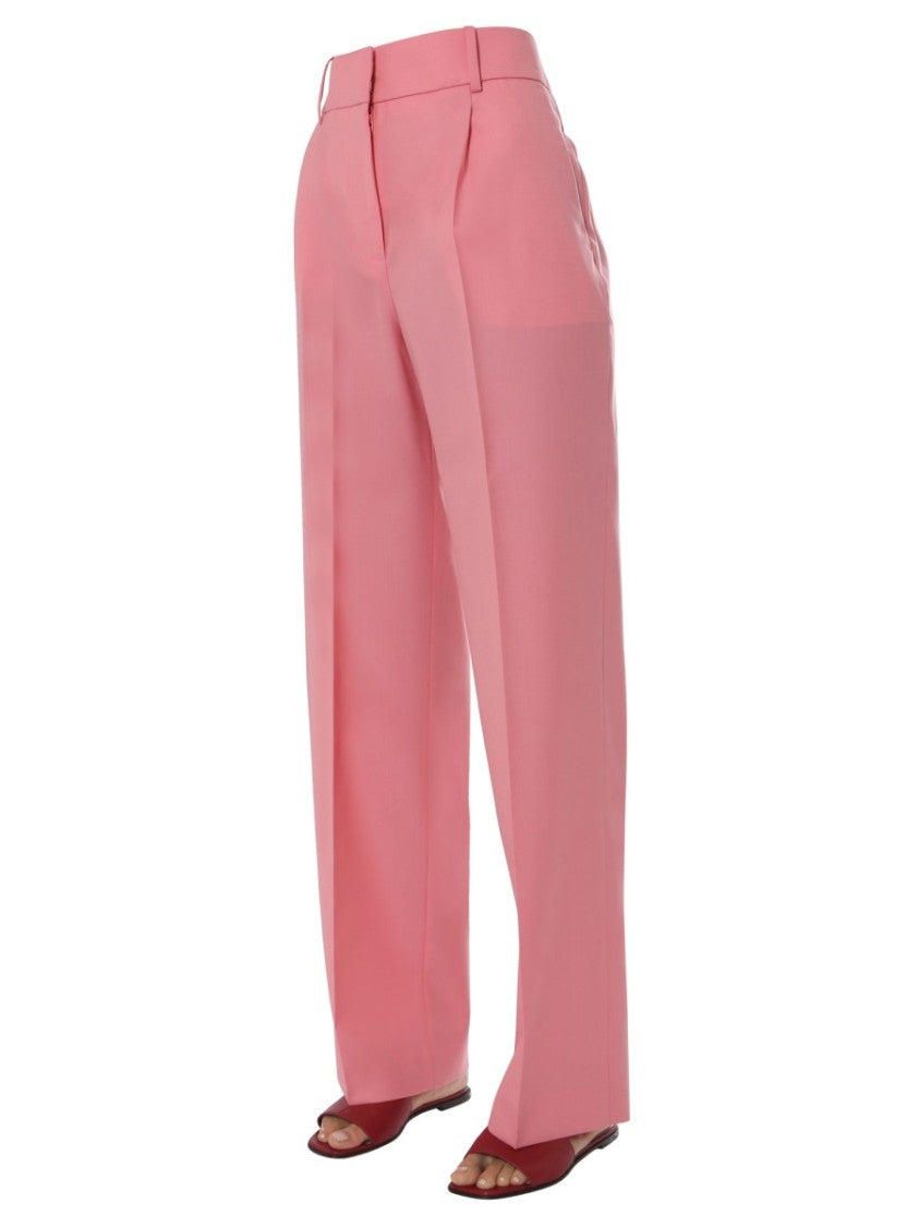 Tailored Pink Straight Leg Pants