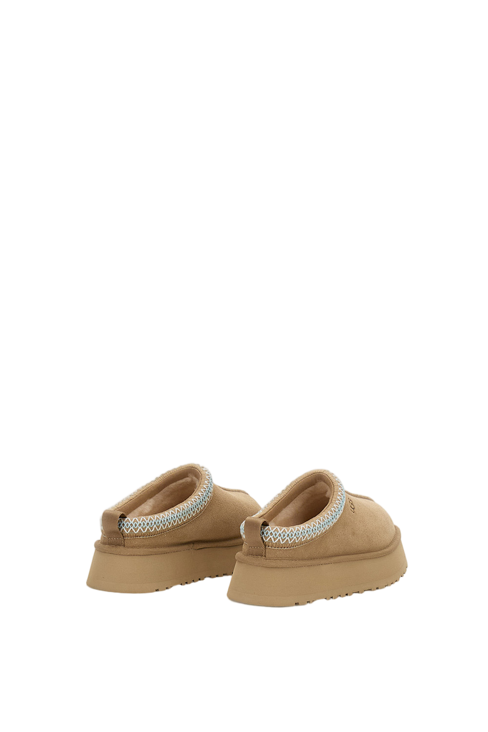 Beige Tazz II Suede Platform Slippers