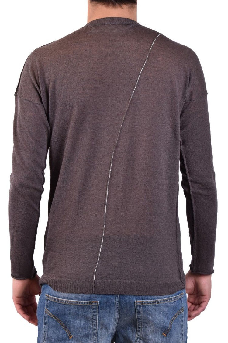 Green Cotton Knitwear Sweater