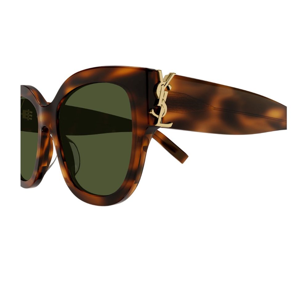 Sl M95/F Linea Monogram Square Frame Honey Havana Sunglasses