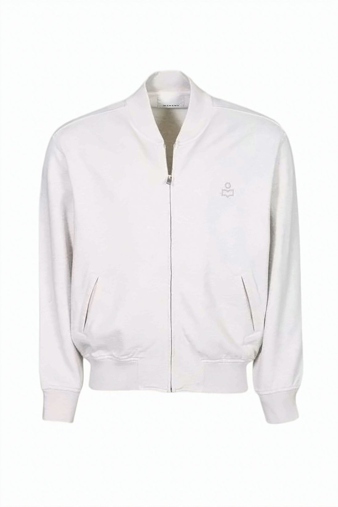 Cropped Casual Jacket with Front Zipper