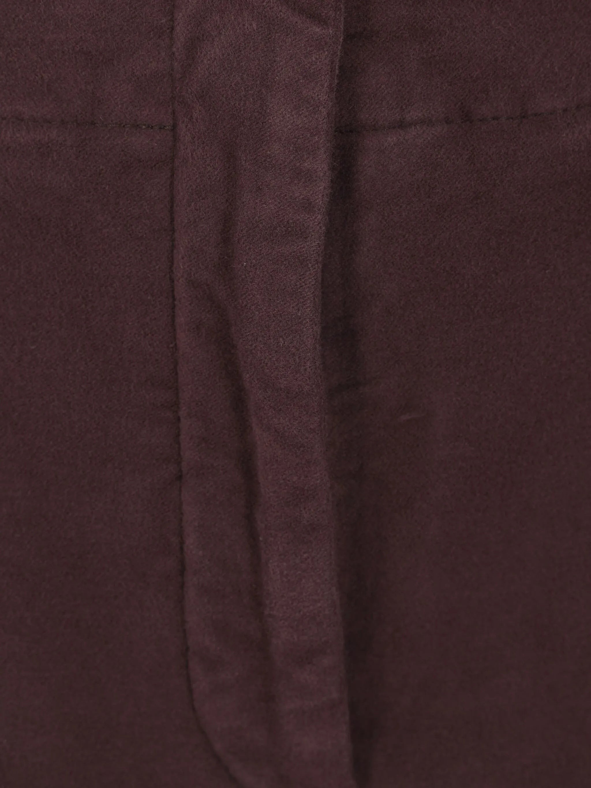 Burgundy High-Waisted Wide-Leg Cropped Pants