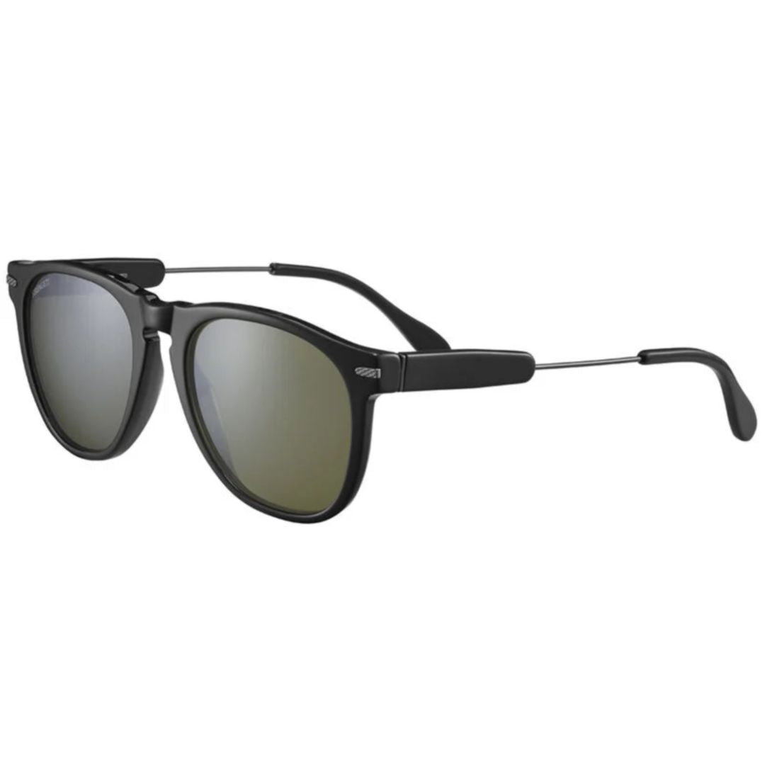 Amboy Matte Black Rounded Frame Sunglasses